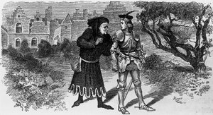 Ilustración para Quentin Durward, novela histórica de Walter Scott (1771-1832), grabado de Jules Huyot (1841-1921) de Jules Huyot