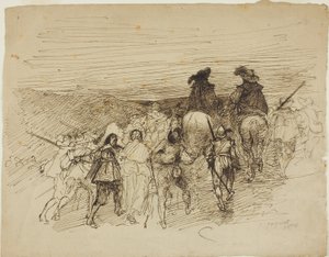 Tropas en marcha de Jules Jacquet