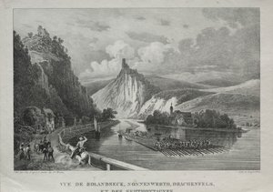 Vista de Rolandseck, Nonnenwerth, Drachenfels y Siebenbirge de Jules Jean Baptiste de Joly