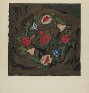 Alfombra enganchada, c. 1936 de Jules Lefevere