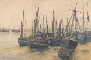 Barcos de pesca amarrados