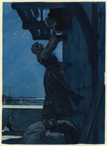 Ilustración para las memorias de Casanova (litografía en color) de Jules Marie Auguste Leroux