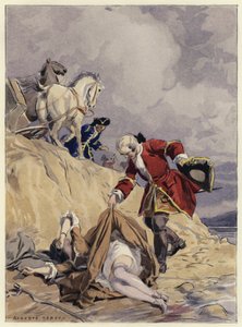 Ilustración para las memorias de Casanova (litografía en color) de Jules Marie Auguste Leroux