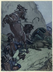 Ilustración para las memorias de Casanova (litografía en color) de Jules Marie Auguste Leroux