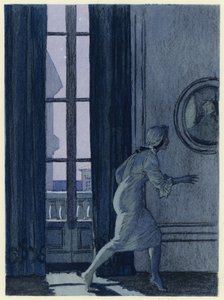 Ilustración para las memorias de Casanova (litografía en color) de Jules Marie Auguste Leroux