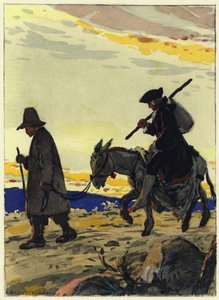 Ilustración para las memorias de Casanova (litografía en color) de Jules Marie Auguste Leroux