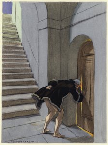 Ilustración para las memorias de Casanova (litografía en color) de Jules Marie Auguste Leroux