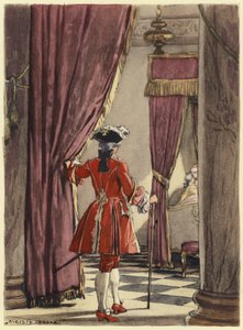 Ilustración para las memorias de Casanova (litografía en color) de Jules Marie Auguste Leroux