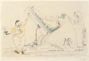 Salón de belleza--"sparing" de Jules Pascin