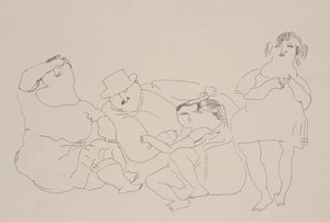 Familia, c.1923-25 de Jules Pascin