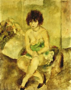 Retrato de Lucy Krohg, c.1925 de Jules Pascin