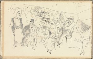 Escena de figuras de Jules Pascin