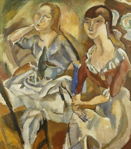 Jóvenes Mujeres en una Mesa; Jeunes Filles Attablees (Recto), c.1915-1919
