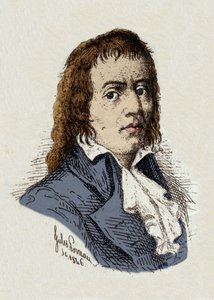 Revolución Francesa: “Retrato de François Babeuf dit Gracchus (1760-1797) Revolucionario” dibujo de Jules Porreau de Jules Porreau