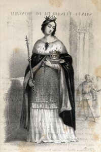 Retrato de Santa Isabel de Hungría (1207 - 1231) de Jules and Raunheim Hermann David