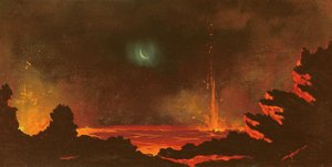 Volcán, Hawái, 1888
