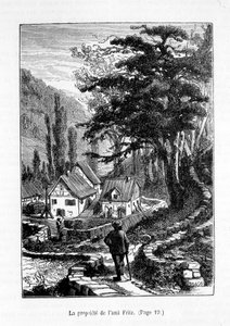 La propiedad del amigo Fritz - en “El amigo Fritz”, por Erckmann-Chatrian, ill. por Théophile Schuler de Jules Theophile (after) Schuler