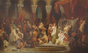 El bautismo de Clodoveo de Jules Vincent Rigo