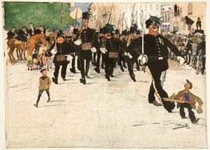 Desfile de la Patrulla de Vigilantes en Gante de Jules de Bruycker