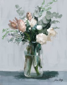 Ramo en tonos rosa y crema