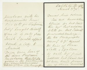 Carta autógrafa de Julia Margaret Cameron