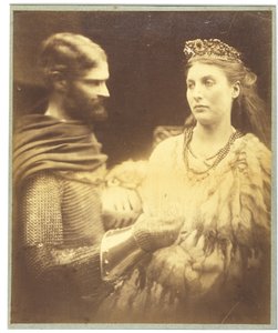 Lancelot y Ginebra, c.1873 (impresión en gelatina de plata)