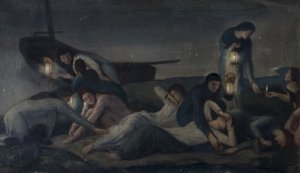 Las vírgenes prudentes y necias, c.1920 de Julia Wedgewood
