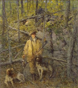 Cazador y perros, 1912 de Julian Alden Weir