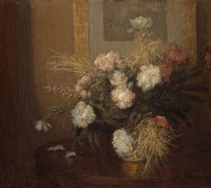 Peonías de Julian Alden Weir
