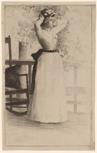 Retrato de la señorita Hoe de Julian Alden Weir