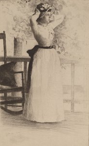 Retrato de la señorita Hoe, 1889 de Julian Alden Weir