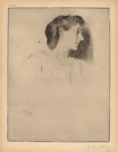 Perfil de una mujer de Julian Alden Weir