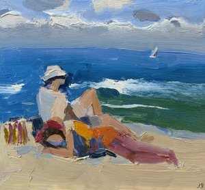 Figuras junto al Mar, St Ives de Julian Bailey