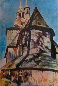 Iglesia cerca de Cracovia de Julian Falat