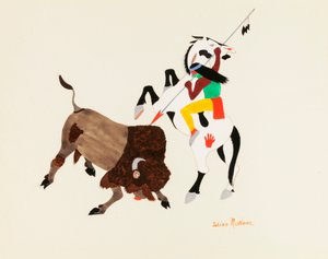 Cazador de búfalos, ca. 1920-1925 de Julian Martinez