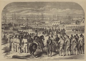 Embarque del cuerpo de Lord Raglan en el muelle Victoria, bahía de Kazatch de Julian Portch
