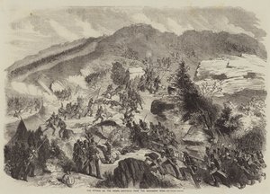 El ataque al Redan, esbozado desde la carretera de Woronzow de Julian Portch