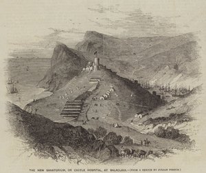 El nuevo sanatorio, o hospital del castillo, en Balaclava de Julian Portch
