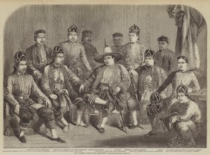 Los embajadores siameses y su séquito de Julian Portch