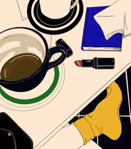 Una mañana tranquila tomando café de Juliana Kokolari
