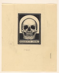 Cráneo humano
Memento mori (título en el objeto)