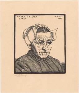 Retrato de Geertje Kuijer de Julie de Graag (signed by artist)