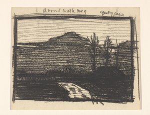 Paisaje con árboles y carretera de Julie de Graag