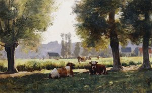 Pradera en Arques-la-Bataille, Normandía de Julien Dupre