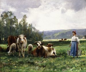 El pastizal de vacas de Julien Dupre