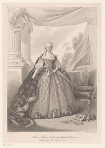 Retrato de María Teresa van Bourbon Marie Thérèse Antoinette Infanta de España (título sobre objeto)