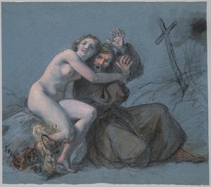 La tentación de San Antonio de Julien Leopold Boilly