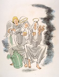 Ilustración humorística del vino 1946.Ilustración de Julien Pavil de Julien Pavil