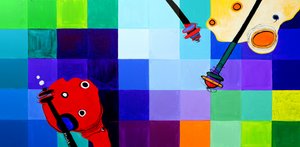 Juego abstracto y colorido