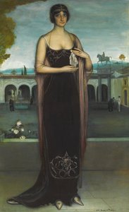 Retrato de Adela Carboné 1890-1960, c. 1911 de Julio Romero de Torres